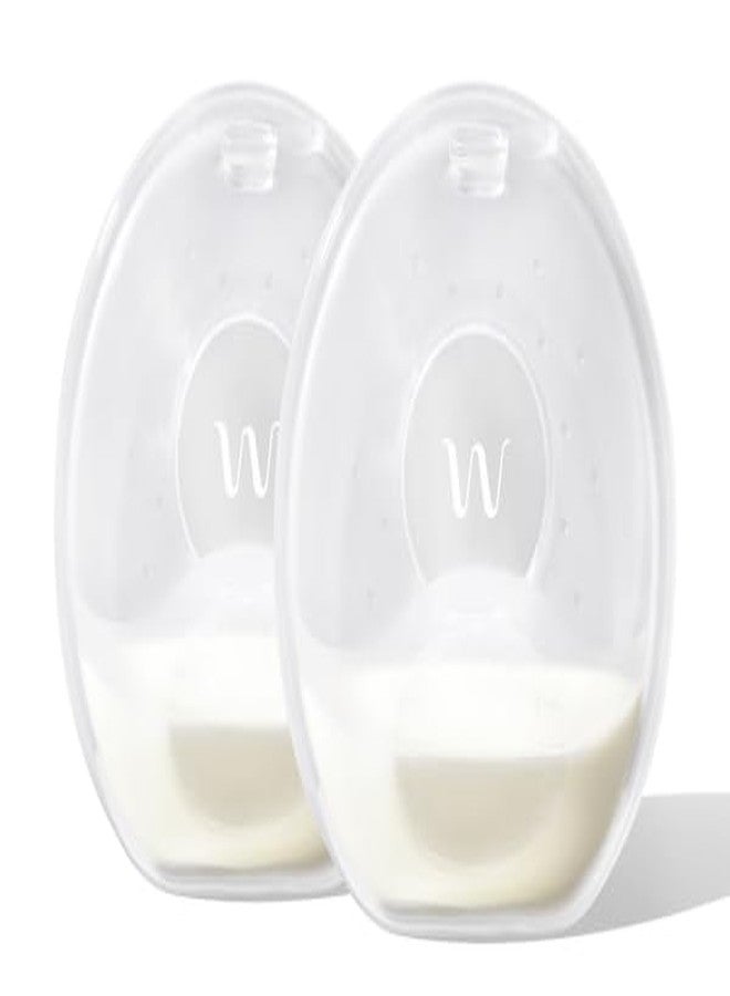 Willow Catch-All Milk Cups, 2 Pack, Wearable Milk Collector for Nursing Moms; Breast Shells for Milk Collection and Protects Sensitive Nipples, Made from BPA-Free and Food-Safe Silicone - Image 1